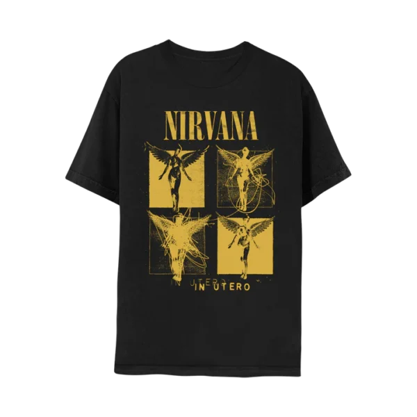 In Utero Sketch Black Tee