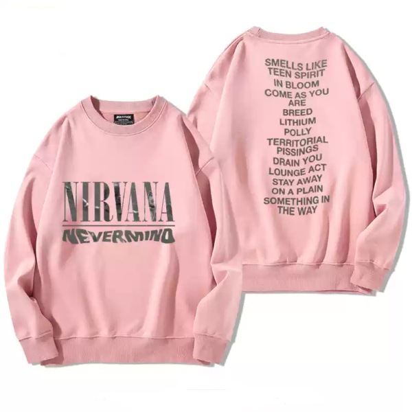 Nirvana band round neck sweatshirt men's autumn