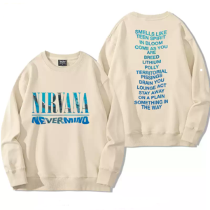 Nirvana band round neck sweatshirt men's autumn