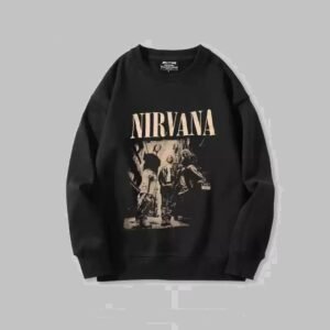 Nirvana rock band round neck sweatshirt