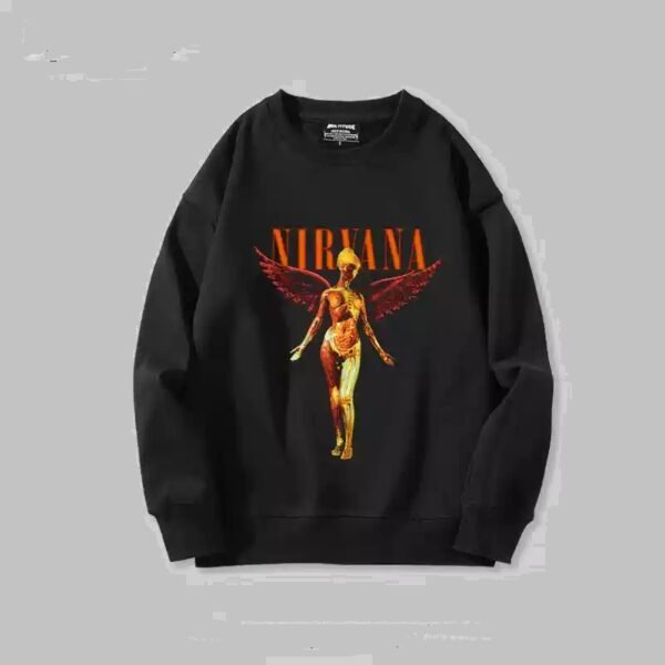 Nirvana rock band round neck sweatshirt