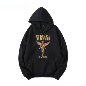 High Street Nirvana Cotton Wool Hoodie