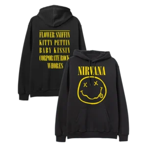 Nirvana Smiley Black Hoodie